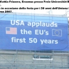 Celebrations for the European Union 50th anniversary,  Berlin. Picture by Mattia Frizzera 